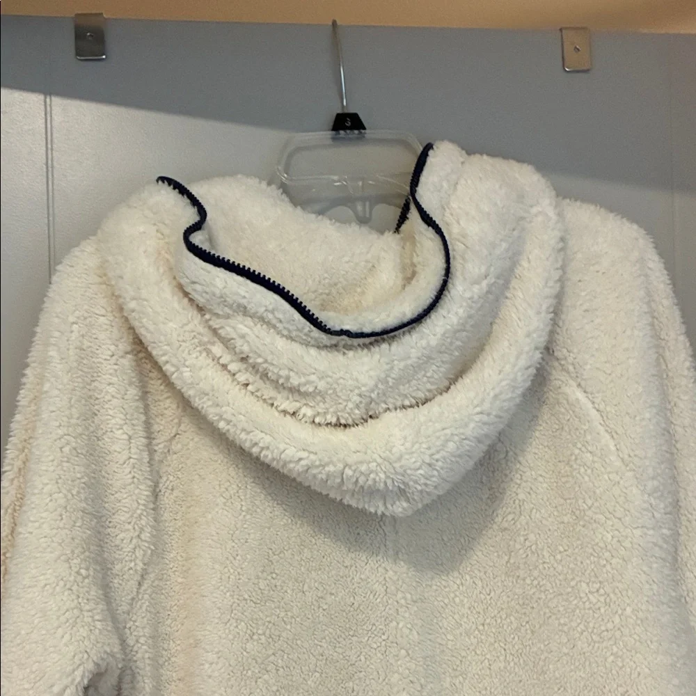 Cozy Cream Hooded Zip-Up Fleece - Picture 3 of 6